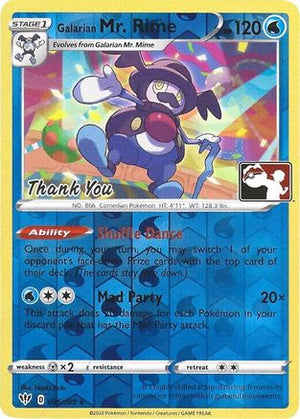 Galarian Mr. Rime - 036/189 (Pokemon League) [Thank You] 36 - Miscellaneous Cards & Products Reverse Holofoil - Poke-Collect