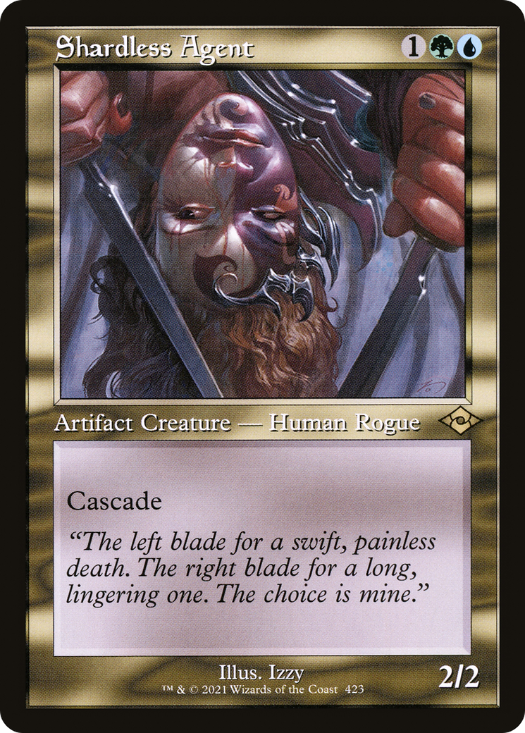 Shardless Agent (MH2-423) - Modern Horizons 2 Etched Foil - Poke-Collect