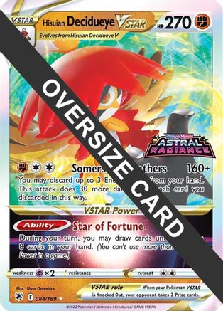 Hisuian Decidueye VSTAR - 084/189 84 - Jumbo Cards Holofoil - Poke-Collect