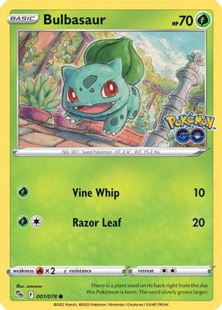 Bulbasaur 1/78 - Pokemon GO - Poke-Collect
