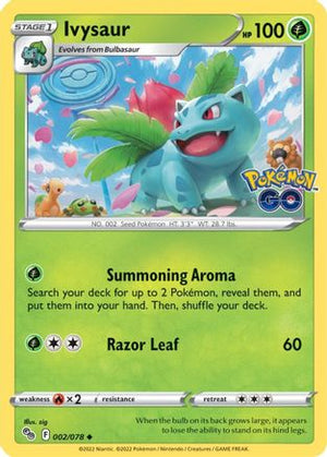 Ivysaur 2/78 - Pokemon GO - Poke-Collect