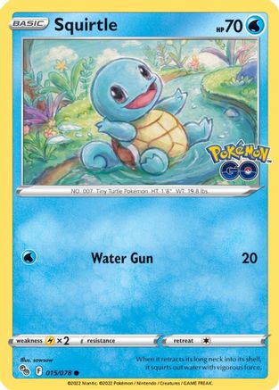 Squirtle 15/78 - Pokmon GO Reverse Holofoil - Poke-Collect