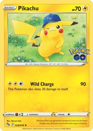 Pikachu (28) 28/78 - Pokemon GO Reverse Holofoil - Poke-Collect