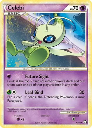 Celebi - 3/102 (Non-Holo Movie Exclusive) 3 - Triumphant - Poke-Collect