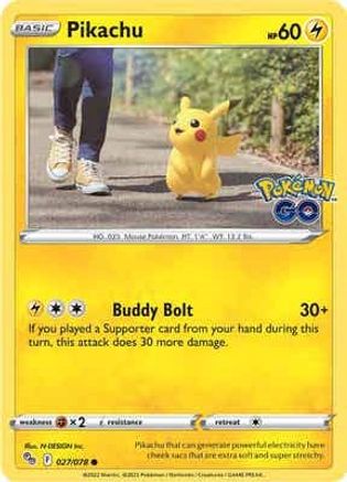 Pikachu (27) 27/78 - Pokemon GO Reverse Holofoil - Poke-Collect