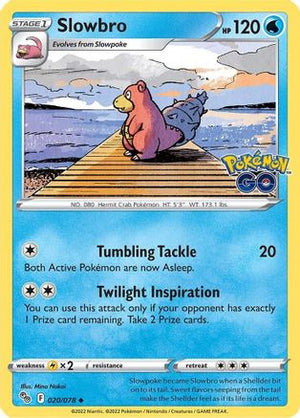 Slowbro 20/78 - Pokmon GO Reverse Holofoil - Poke-Collect