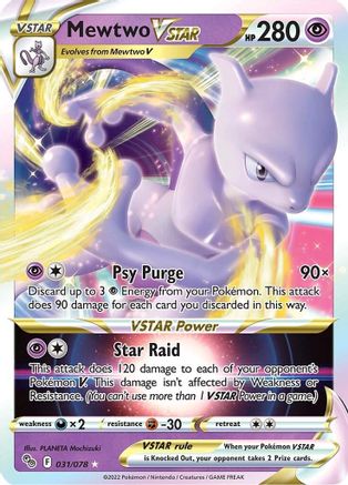 Mewtwo VSTAR 31/78 - Pokemon GO Holofoil - Poke-Collect