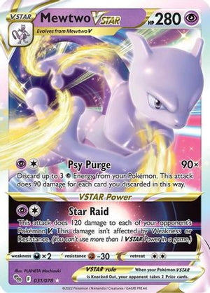 Mewtwo VSTAR 31/78 - Pokemon GO Holofoil - Poke-Collect