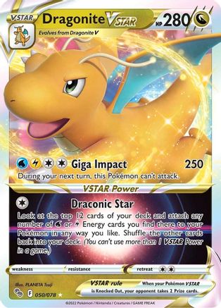 Dragonite VSTAR 50/78 - Pokemon GO Holofoil - Poke-Collect