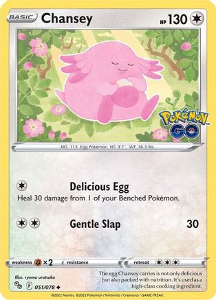 Chansey 51/78 - Pokemon GO - Poke-Collect