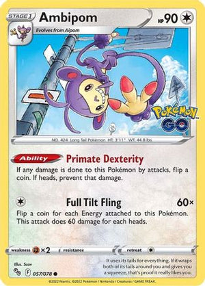 Ambipom 57/78 - Pokemon GO - Poke-Collect