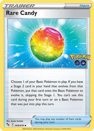Rare Candy 69/78 - Pokemon GO - Poke-Collect