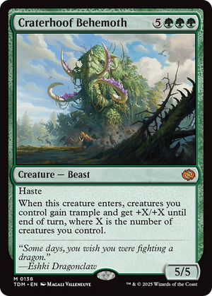 Craterhoof Behemoth (TDM-138) - Tarkir: Dragonstorm Foil - Poke-Collect