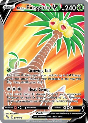Alolan Exeggutor V (Full Art) 71/78 - Pokemon GO Holofoil - Poke-Collect