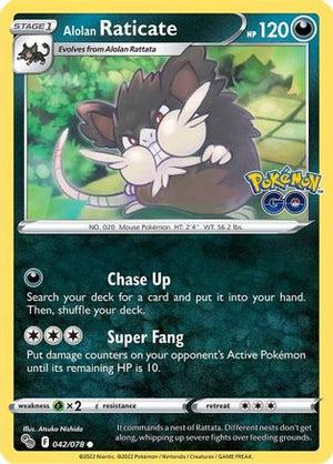 Alolan Raticate 42/78 - Pokemon GO - Poke-Collect