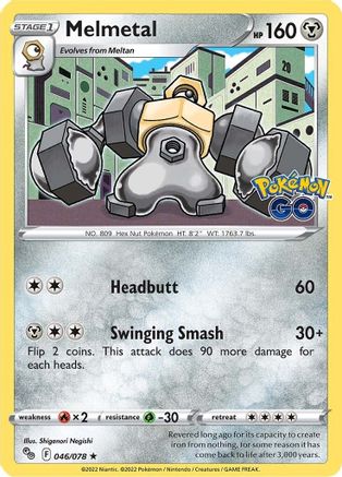Melmetal 46/78 - Pokemon GO Reverse Holofoil - Poke-Collect