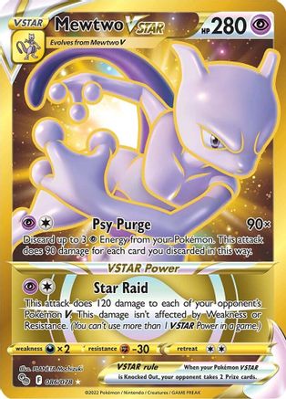 Mewtwo VSTAR (86) (Secret) 86/78 - Pokemon GO Holofoil - Poke-Collect