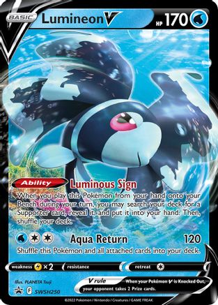 Lumineon V - SWSH250 SWSH250/307 - SWSH Sword & Shield Promo Cards Holofoil - Poke-Collect