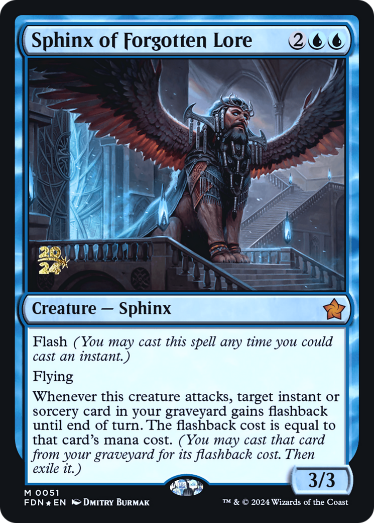 Sphinx of Forgotten Lore (PRE-051) - Foundations Promos Foil - Poke-Collect