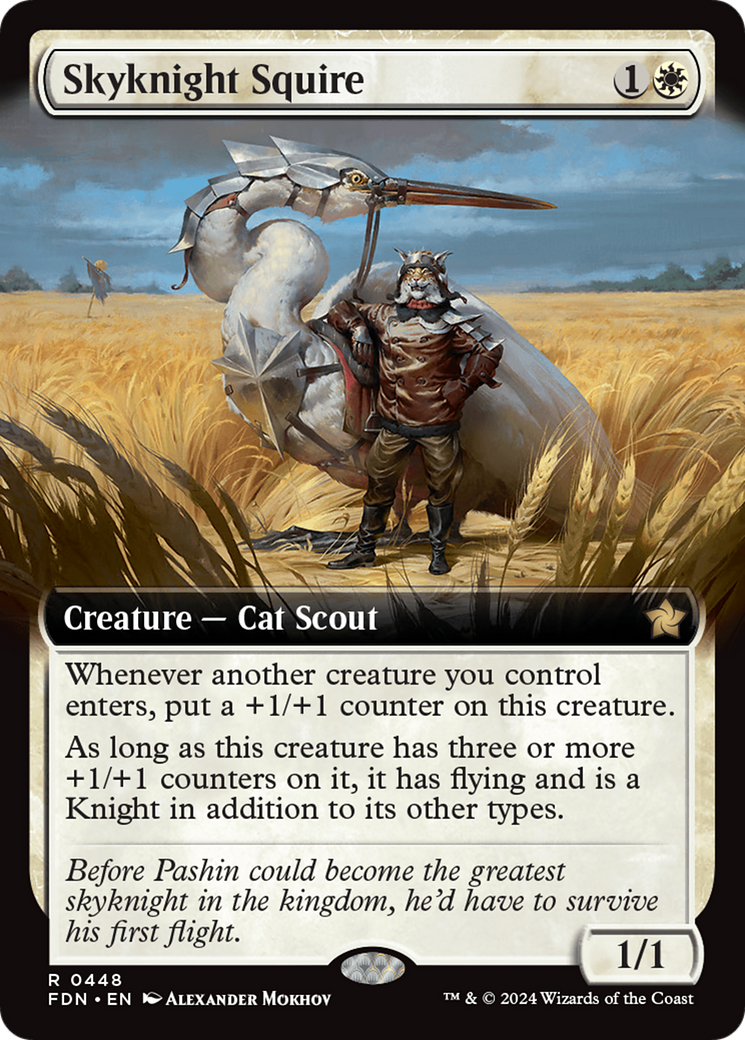 Skyknight Squire (FDN-448) - Foundations: (Extended Art) - Poke-Collect