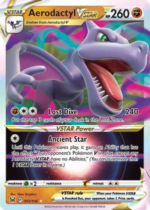 Aerodactyl VSTAR 93/196 - SWSH11 Lost Origin Holofoil - Poke-Collect