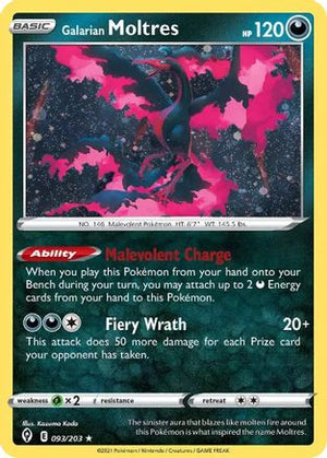 Galarian Moltres - 093/203 (Cosmos Holo) 93 - Miscellaneous Cards & Products - Poke-Collect