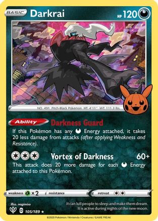 Darkrai 105 - Trick or Trade BOOster Bundle Holofoil - Poke-Collect