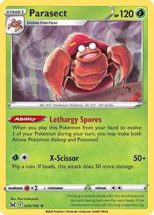 Parasect 5/196 - SWSH11 Lost Origin - Poke-Collect