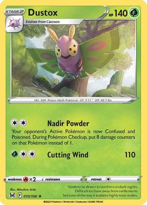 Dustox 10/196 - SWSH11 Lost Origin Reverse Holofoil - Poke-Collect