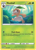 Nuzleaf 12/196 - SWSH11 Lost Origin Reverse Holofoil - Poke-Collect