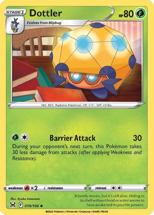 Dottler 19/196 - SWSH11 Lost Origin Reverse Holofoil - Poke-Collect