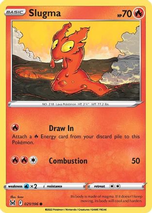 Slugma 21/196 - Lost Origin - Poke-Collect