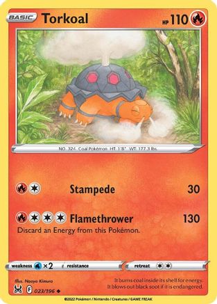Torkoal 23/196 - Lost Origin - Poke-Collect