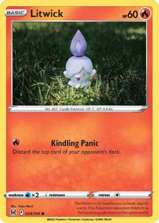 Litwick 24/196 - SWSH11 Lost Origin Reverse Holofoil - Poke-Collect