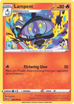Lampent 25/196 - SWSH11 Lost Origin - Poke-Collect