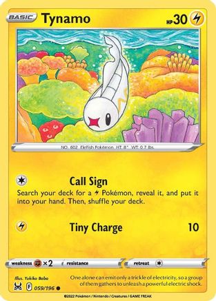 Tynamo 59/196 - Lost Origin - Poke-Collect