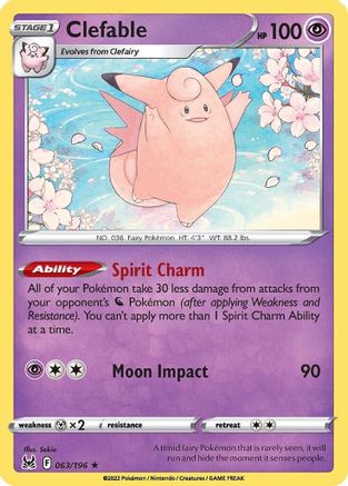 Clefable 63/196 - SWSH11 Lost Origin - Poke-Collect