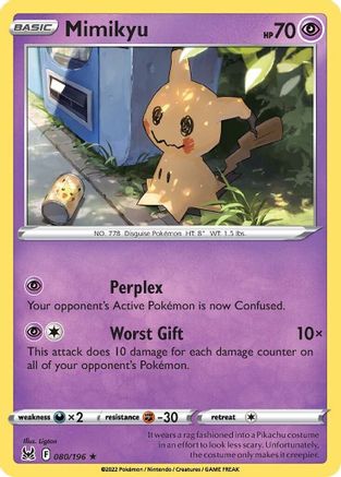 Mimikyu 80/196 - SWSH11 Lost Origin - Poke-Collect