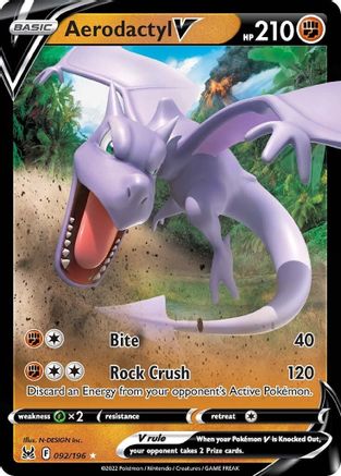 Aerodactyl V 92/196 - SWSH11 Lost Origin Holofoil - Poke-Collect