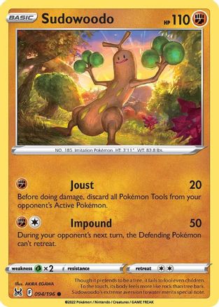 Sudowoodo 94/196 - Lost Origin - Poke-Collect