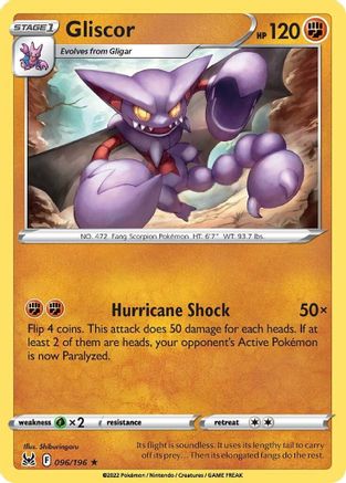Gliscor 96/196 - SWSH11 Lost Origin Reverse Holofoil - Poke-Collect