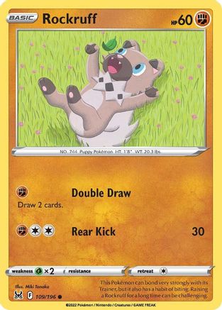 Rockruff 109/196 - SWSH11 Lost Origin - Poke-Collect