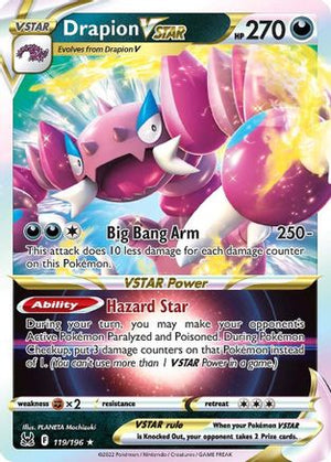 Drapion VSTAR 119/196 - SWSH11 Lost Origin Holofoil - Poke-Collect