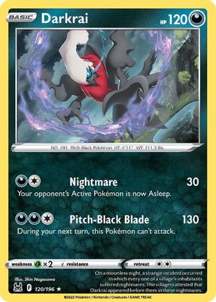 Darkrai 120/196 - SWSH11 Lost Origin Reverse Holofoil - Poke-Collect