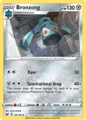 Bronzong 126/196 - SWSH11 Lost Origin Reverse Holofoil - Poke-Collect