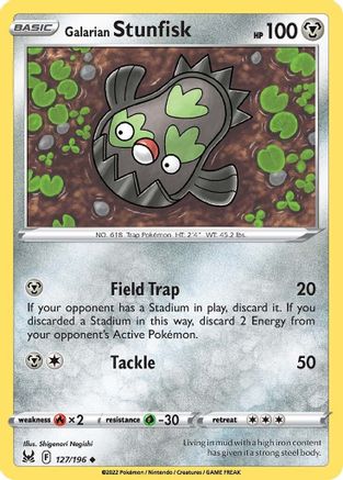 Galarian Stunfisk 127/196 - SWSH11 Lost Origin - Poke-Collect