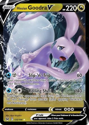 Hisuian Goodra V 135/196 - SWSH11 Lost Origin Holofoil - Poke-Collect