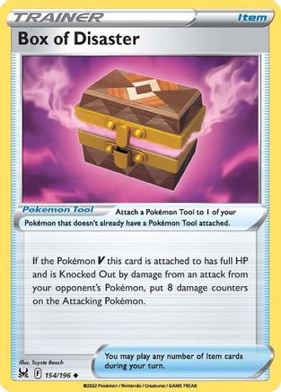 Box of Disaster 154/196 - SWSH11 Lost Origin Reverse Holofoil - Poke-Collect