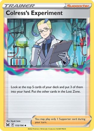 Colress's Experiment 155/196 - SWSH11 Lost Origin Reverse Holofoil - Poke-Collect