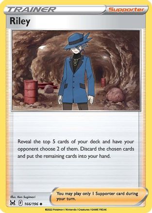 Riley 166/196 - SWSH11 Lost Origin Reverse Holofoil - Poke-Collect
